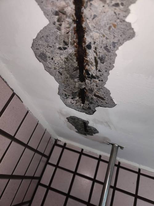 內湖天花板補水泥 塗抹防水