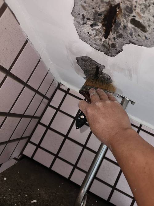 內湖天花板補水泥 塗抹防水