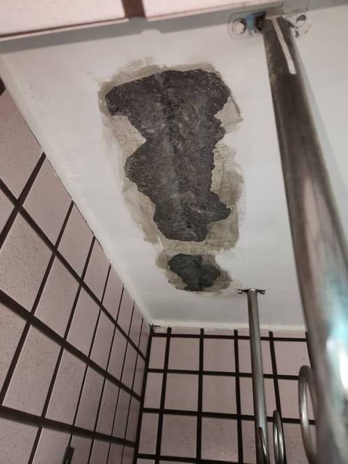 內湖天花板補水泥 塗抹防水