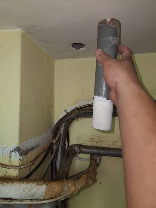 松江路配水管 拉電線