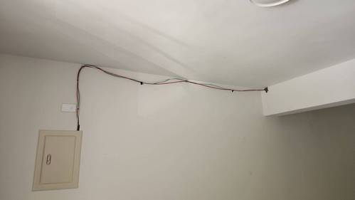 松江路配水管 拉電線