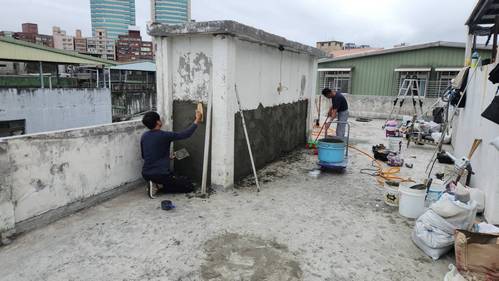 板橋頂樓抹牆做防水