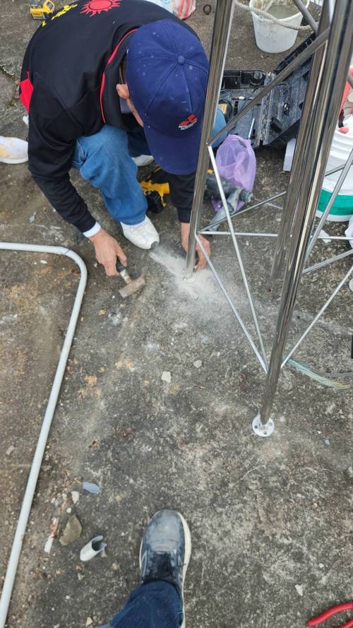 仁愛路裝避雷針