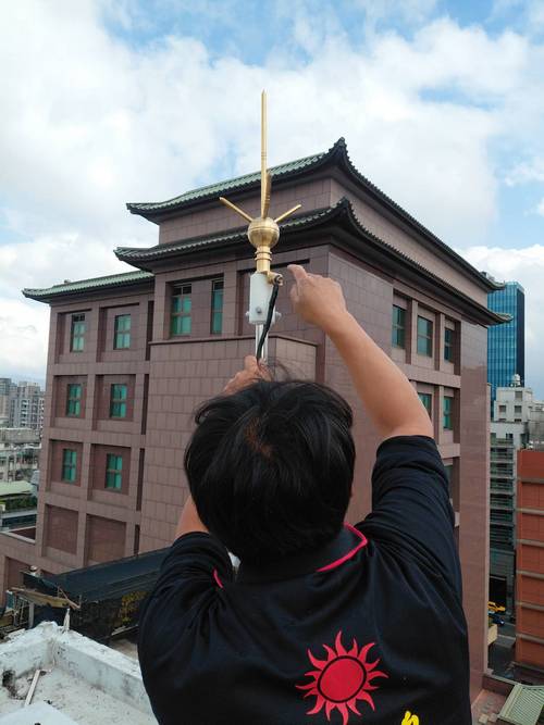忠孝東路一段安裝避雷針